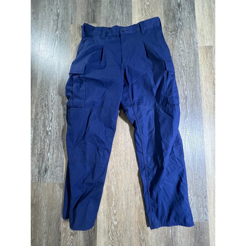US Coast Guard Cargo Pants Mens Medium Short Navy Blue Ripstop ODU Trousers